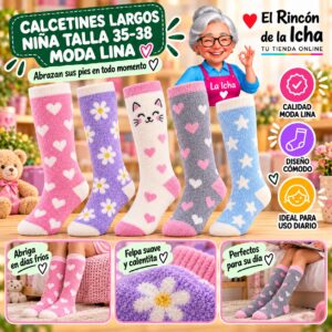 RI-ML-01017 Calcetines Largos Niña Talla 35-38 Moda Lina Diseño 600436