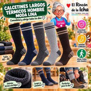 RI-ML-01041 Calcetines Largos Térmicos Hombre Moda Lina Diseño 600392