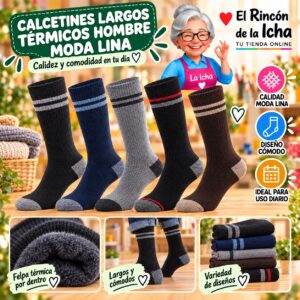 RI-ML-01044 Calcetines Largos Térmicos Hombre Moda Lina Diseño 600395