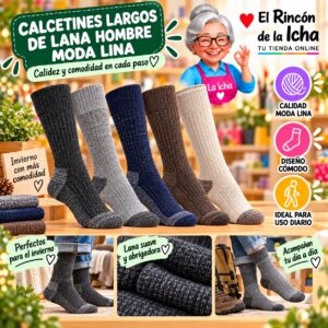 RI-ML-01048 Calcetines Largos de Lana Hombre Moda Lina Diseño 600403