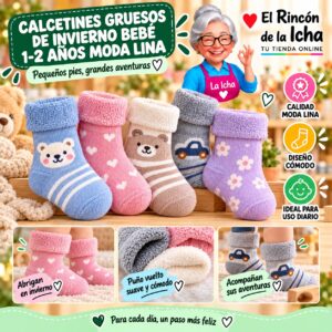 RI-ML-01105 Calcetines Gruesos de Invierno Bebé 1-2 Años Moda Lina Diseño 600498