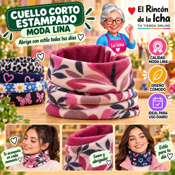 RI-ML-01116 Cuello Corto Estampado Moda Lina Diseño 950308-5
