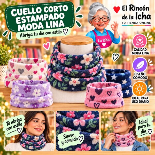 RI-ML-01118 Cuello Corto Estampado Moda Lina Diseño 950308-7