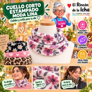 Cuello Corto Estampado Moda Lina Diseño 950308-8