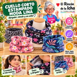 Cuello Corto Estampado Moda Lina Diseño 950308-9
