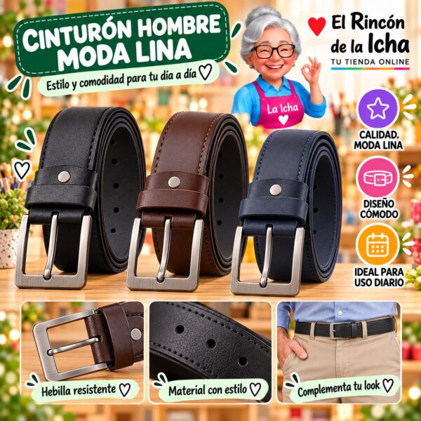 RI-ML-01154 Cinturón Hombre Moda Lina Diseño 175516