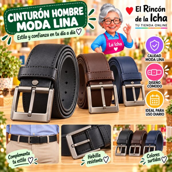 RI-ML-01164 Cinturón Hombre Moda Lina Diseño 175510