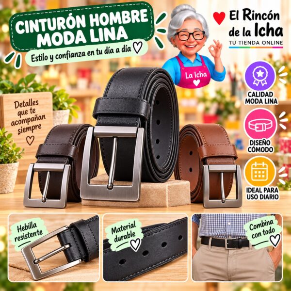RI-ML-01166 Cinturón Hombre Moda Lina Diseño 175513
