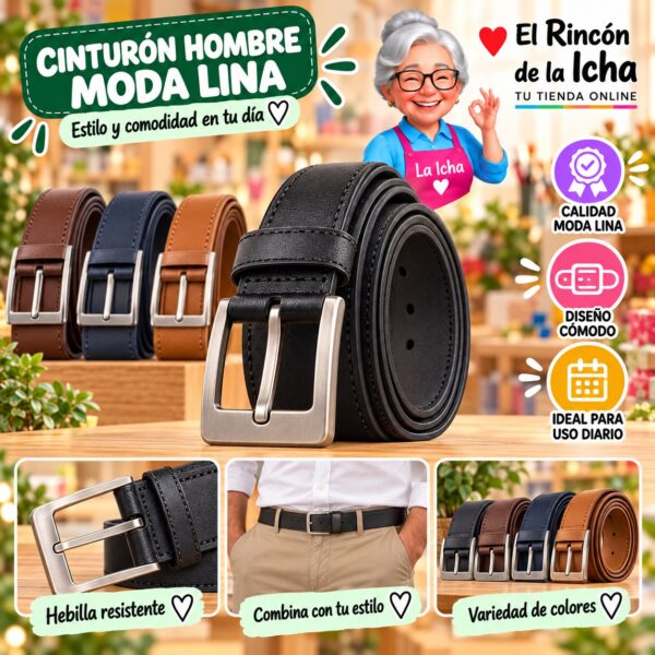 RI-ML-01170 Cinturón Hombre Moda Lina Diseño 175402