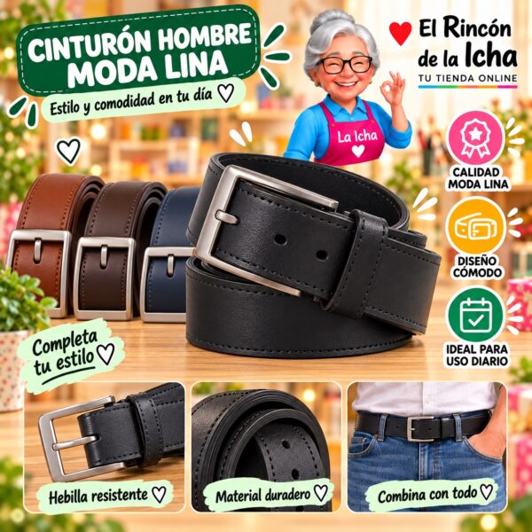 RI-ML-01174 Cinturón Hombre Moda Lina Diseño 175401