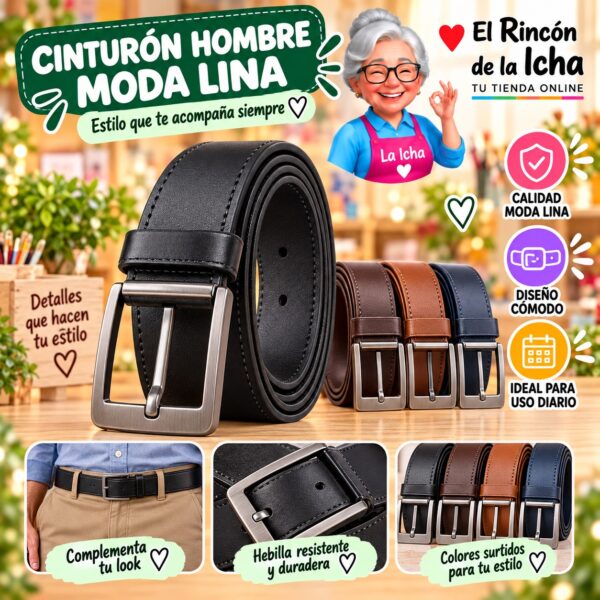 RI-ML-01197 Cinturón Hombre Moda Lina Diseño 175448