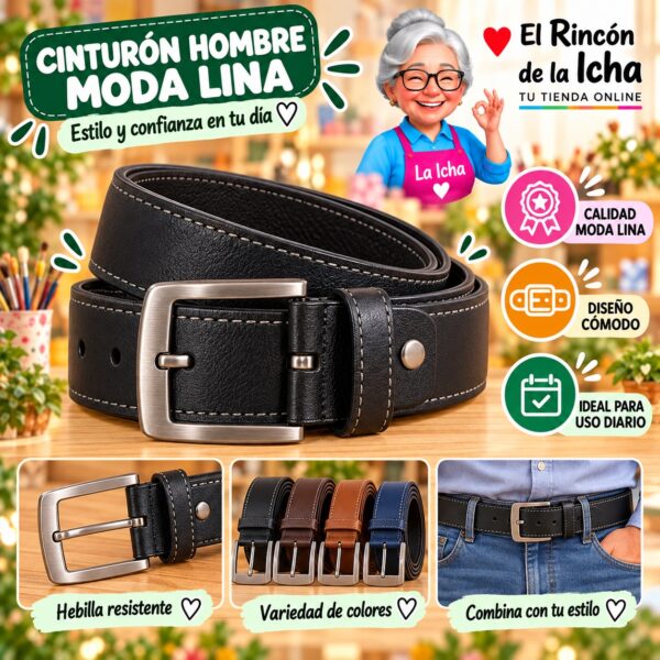 RI-ML-01199 Cinturón Hombre Moda Lina Diseño 175503