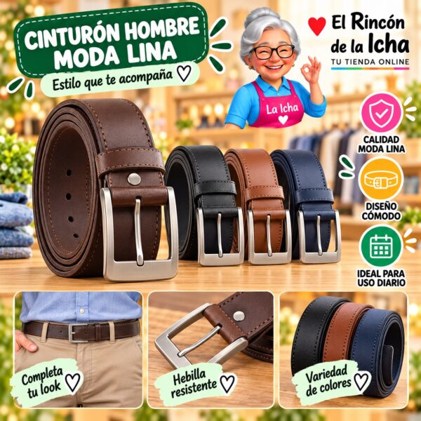 RI-ML-01223 Cinturón Hombre Moda Lina Diseño 175350