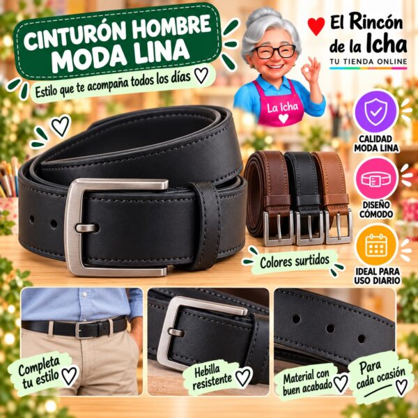 RI-ML-01229 Cinturón Hombre Moda Lina Diseño 175506