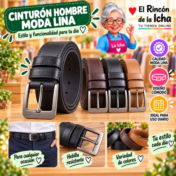RI-ML-01239 Cinturón Hombre Moda Lina Diseño 175562