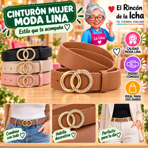 RI-ML-01245 Cinturón Mujer Moda Lina Diseño 175426