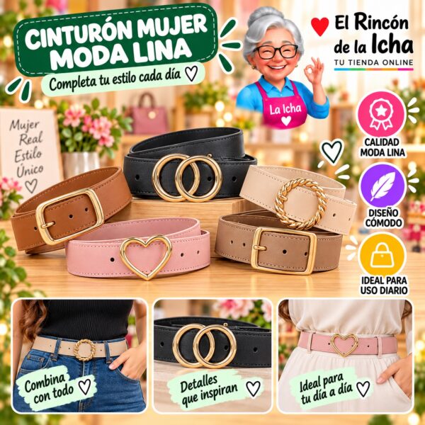 RI-ML-01256 Cinturón Mujer Moda Lina Diseño 175388