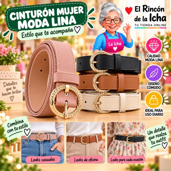 RI-ML-01258 Cinturón Mujer Moda Lina Diseño 175296