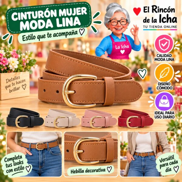 RI-ML-01262 Cinturón Mujer Moda Lina Diseño 175300