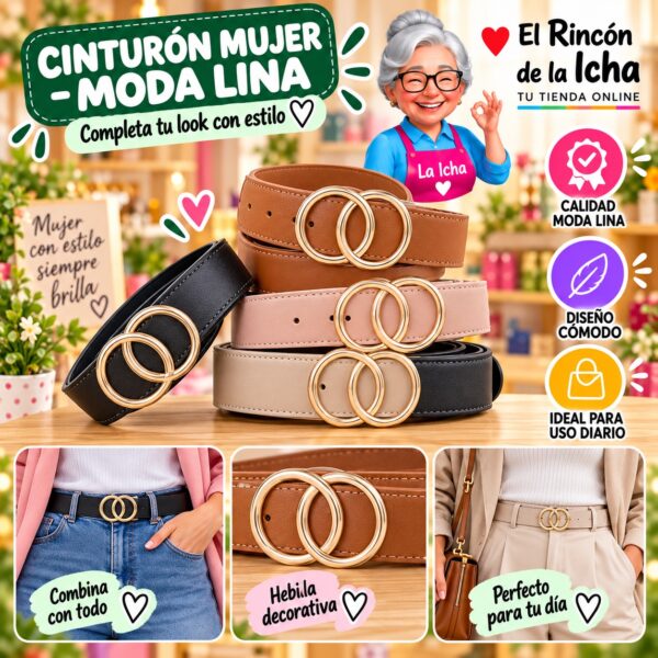 RI-ML-01286 Cinturón Mujer Moda Lina Diseño 175443