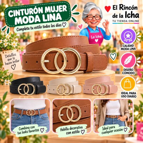 RI-ML-01297 Cinturón Mujer Moda Lina Diseño 175110