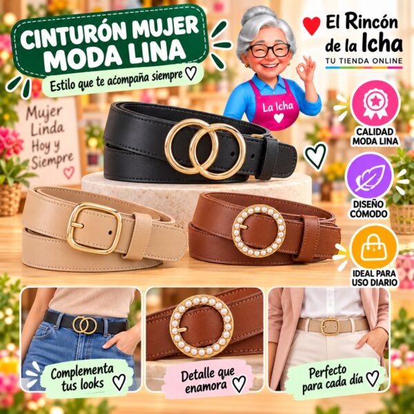 RI-ML-01299 Cinturón Mujer Moda Lina Diseño 175494