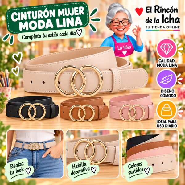 RI-ML-01300 Cinturón Mujer Moda Lina Diseño 175362