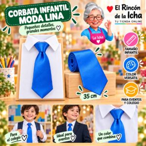 RI-ML-01351 Corbata Infantil Moda Lina Diseño 178013