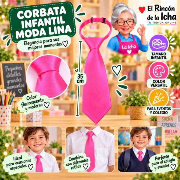 RI-ML-01352 Corbata Infantil Moda Lina Diseño 178014