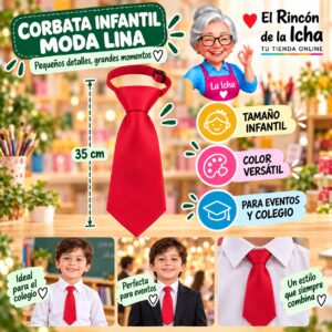 RI-ML-01357 Corbata Infantil Moda Lina Diseño 178019