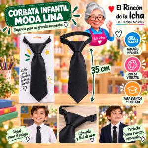 RI-ML-01359 Corbata Infantil Moda Lina Diseño 178021
