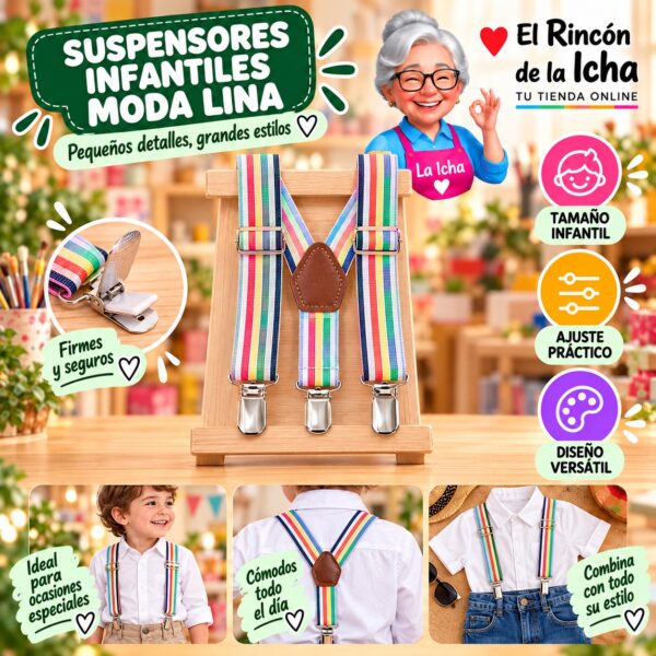 RI-ML-01369 Suspensores Infantiles Moda Lina Diseño 178210