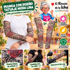 RI-ML-01376 Manga con Diseño Tatuaje Moda Lina Diseño 170175-1