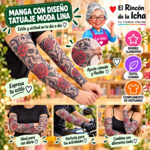 RI-ML-01378 Manga con Diseño Tatuaje Moda Lina Diseño 170175-11