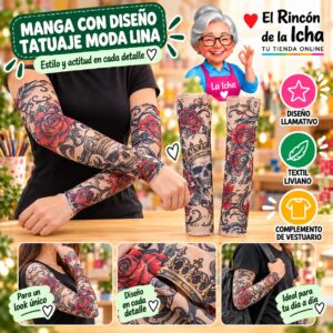 RI-ML-01386 Manga con Diseño Tatuaje Moda Lina Diseño 170175-7