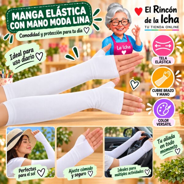 RI-ML-01391 Manga Elástica con Mano Moda Lina Diseño 170176-3