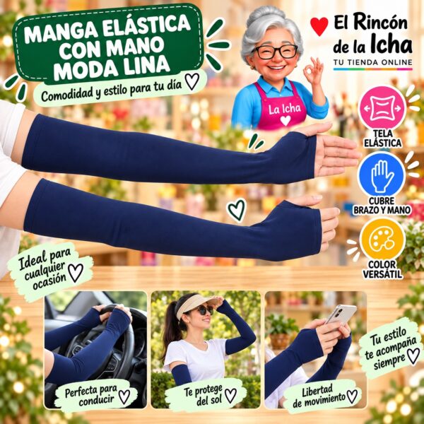 RI-ML-01394 Manga Elástica con Mano Moda Lina Diseño 170176-6
