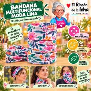 RI-ML-01396 Bandana Multifuncional Moda Lina Diseño 170177-10