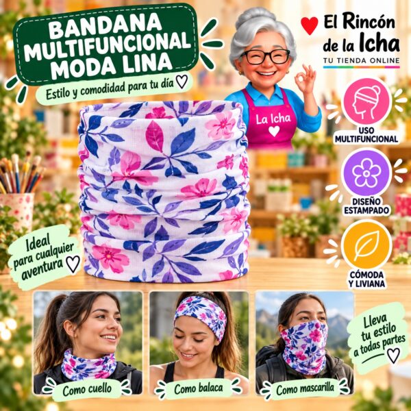 RI-ML-01397 Bandana Multifuncional Moda Lina Diseño 170177-11