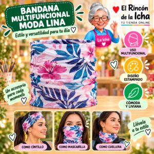 RI-ML-01399 Bandana Multifuncional Moda Lina Diseño 170177-13