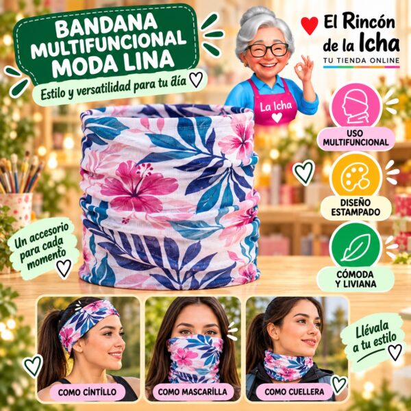 RI-ML-01399 Bandana Multifuncional Moda Lina Diseño 170177-13