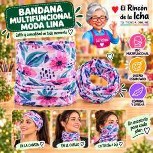 RI-ML-01400 Bandana Multifuncional Moda Lina Diseño 170177-14
