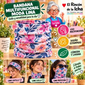 RI-ML-01403 Bandana Multifuncional Moda Lina Diseño 170177-17