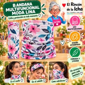 RI-ML-01405 Bandana Multifuncional Moda Lina Diseño 170177-19