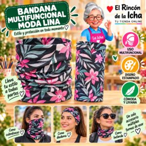 RI-ML-01406 Bandana Multifuncional Moda Lina Diseño 170177-2