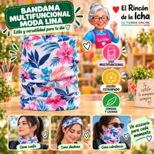 RI-ML-01412 Bandana Multifuncional Moda Lina Diseño 170177-25
