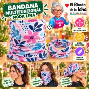 RI-ML-01414 Bandana Multifuncional Moda Lina Diseño 170177-27