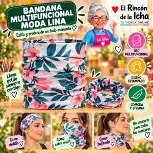 RI-ML-01416 Bandana Multifuncional Moda Lina Diseño 170177-3