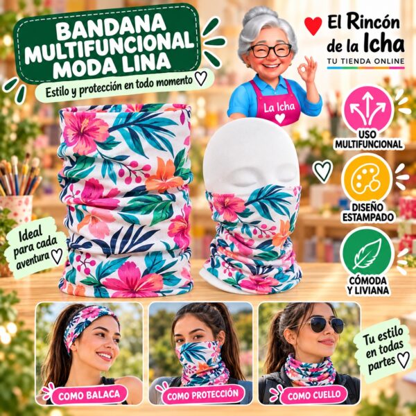RI-ML-01418 Bandana Multifuncional Moda Lina Diseño 170177-6