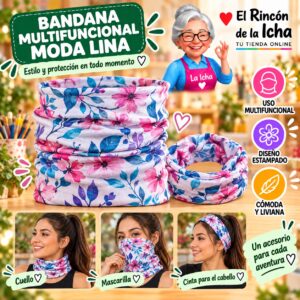 RI-ML-01419 Bandana Multifuncional Moda Lina Diseño 170177-7